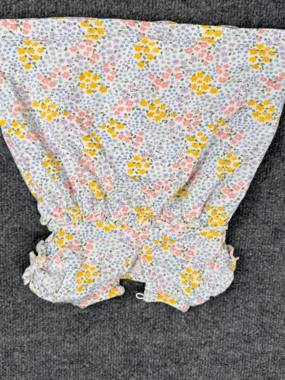 Carter's Baby Girls 6M Floral Ruffled Short Sleeve Dress 100% Cotton